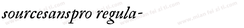 sourcesanspro regula字体转换